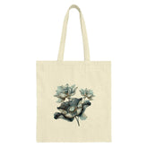 Lotus Flower Tote Bag, Floral Design, Botanical Print, Stylish Shopping Bag, Everyday Tote, Nature Lover Gift, Unique Gift Idea - Tawshia